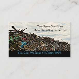 Scrap Metal Recycler Dump or Depot Center Business Card