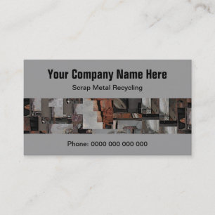 Scrap Metal Recycling Business Cards
