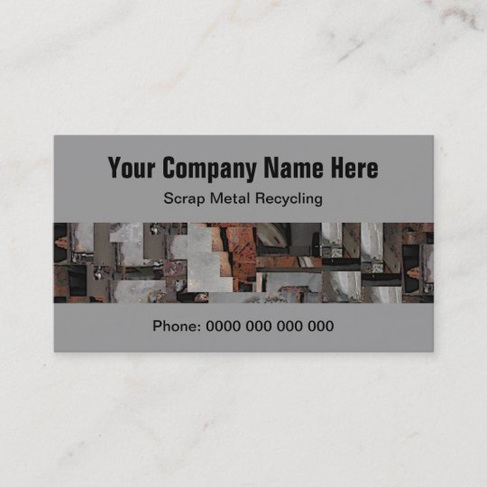 Scrap Metal Recycling Business Cards