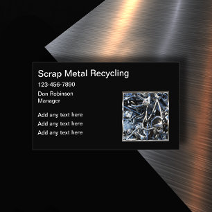 Scrap Metal Recycling Business Cards