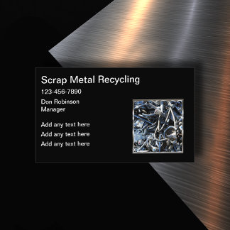 Scrap Metal Recycling Business Cards