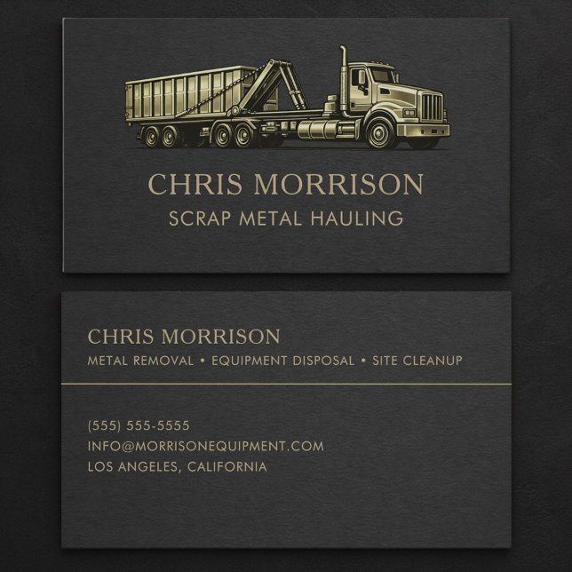 Scrap Metal Services Professional  Business Card (Creator Uploaded)
