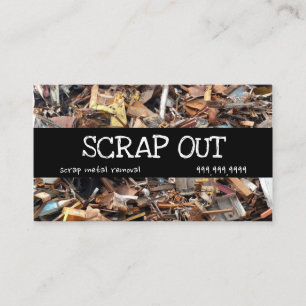 Scrap Metal Yard Removal Recycling Junk Business C Business Card