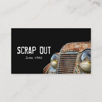 Scrap Metal Yard Removal Recycling Junk Business Card by ArtisticEye at Zazzle