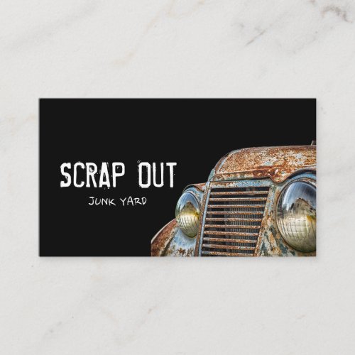 Scrap Metal Yard Removal Recycling Junk Business Card