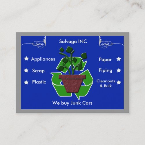 scrap recyclers business card templates