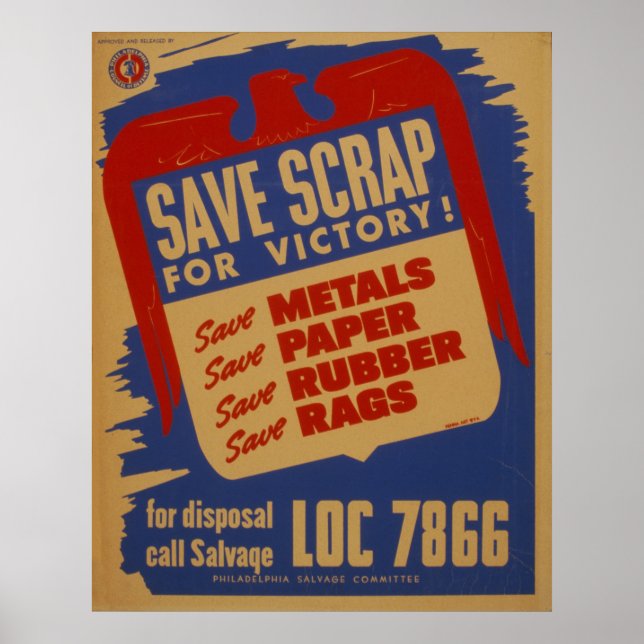 Scrap Salvage WPA Vintage Poster (Front)