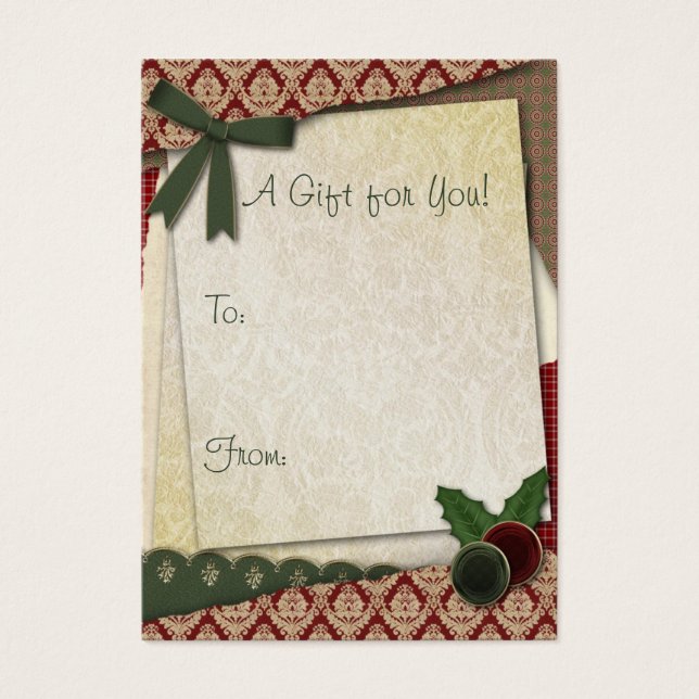 Scrap Style Gift Tag (Front)