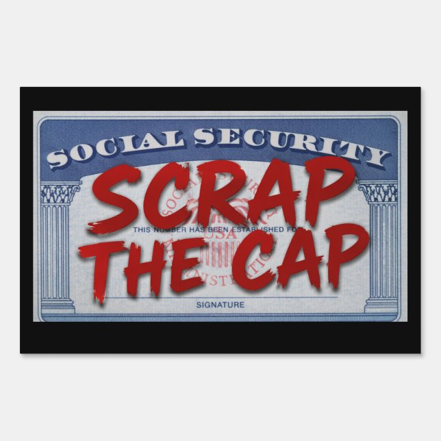 Scrap The Cap Sign (Front)