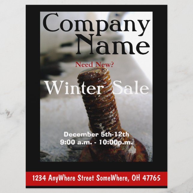 Scrap Yard Winter Promotional Flyer (Front)
