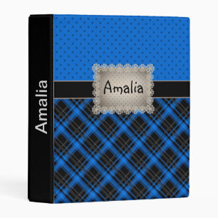 Scrapbook, blue, patchwork mini binder