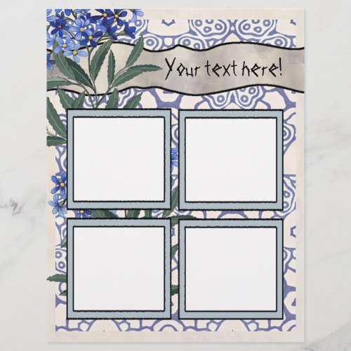 Scrapbook Layout Pages _ Four Frames
