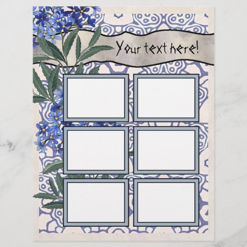 Scrapbook Layout Pages _ Six Frames