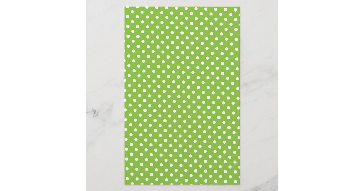 Scrapbook Paper Green Polkadot Zazzle