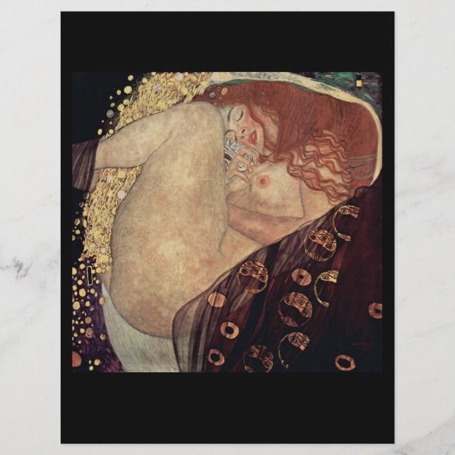 SCRAPBOOK PAPER : GUSTAV KLIMT  : DANAE (Front)