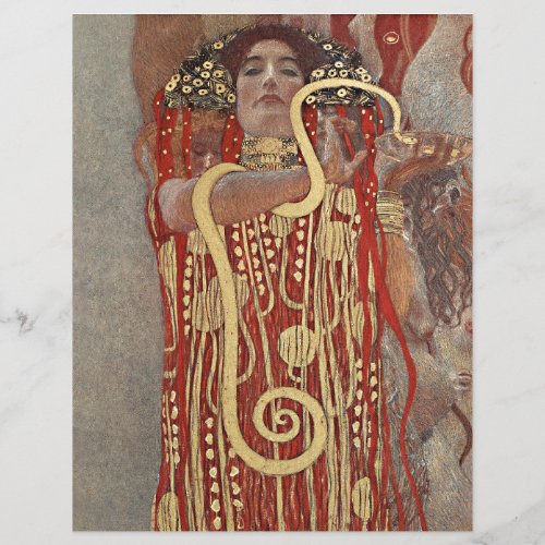 SCRAPBOOK PAPER  GUSTAV KLIMT   HYGIEIA  1907