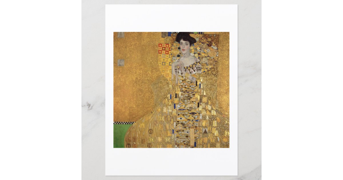 SCRAPBOOK PAPER GUSTAV KLIMT PORTRAIT