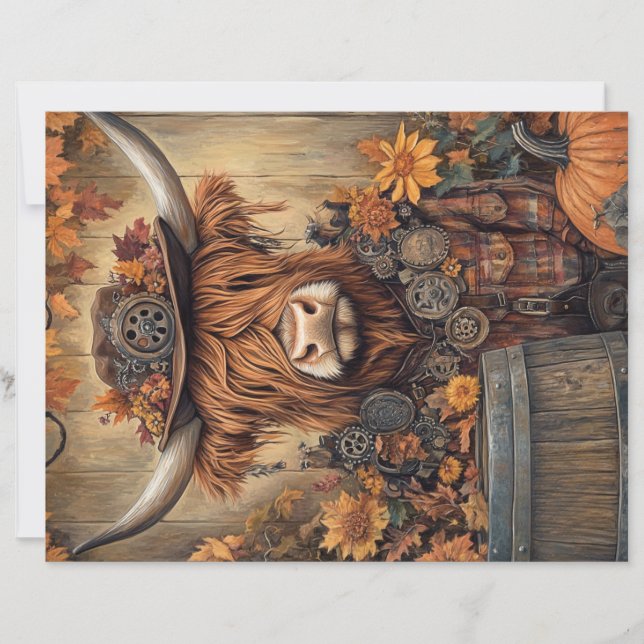 Scrapbook Paper Whimsical Highland Halloween Decor (Front)