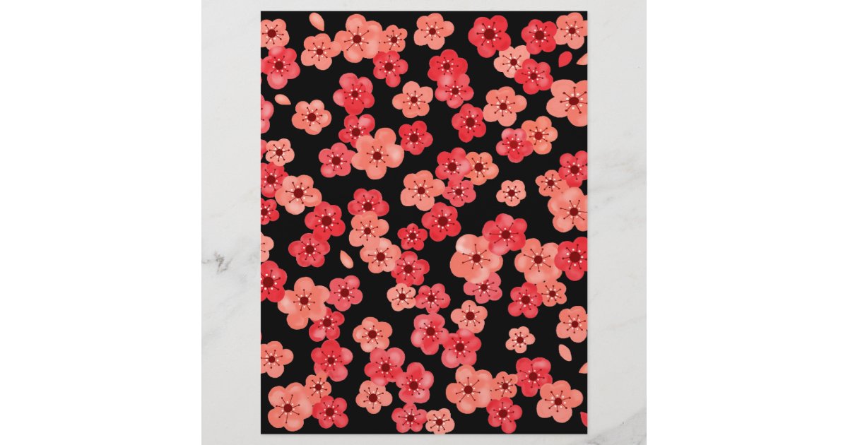 Black & Red Gothic Scrapbook Paper