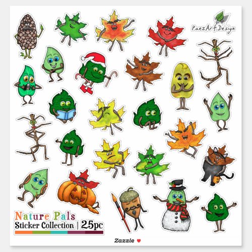 Scrapbook Stickers  Nature Pal Collection  25 pc