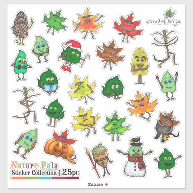 Scrapbook Stickers | Nature Pal Collection | 25 pc (Sheet)