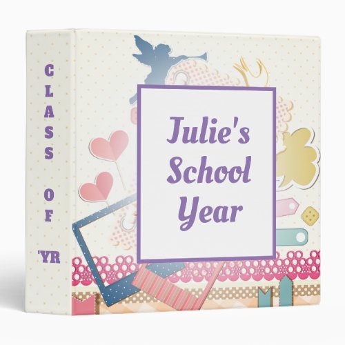 Scrapbook Student School Year 3 Ring Binder