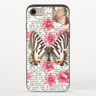Scrapbook style Rastig background Botanical Chic iPhone 8/7 Slider Case