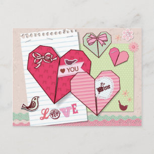 Scrapbook with Love Elements Postcard