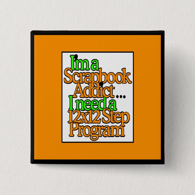 Scrapbooker Pinback Button (Front)