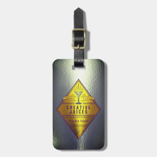 Scrapbooker Silver “Creative Juices” Luggage Tag