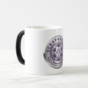 “Scrapbookers “Cut, Paste, Repeat” Color Morph Mug