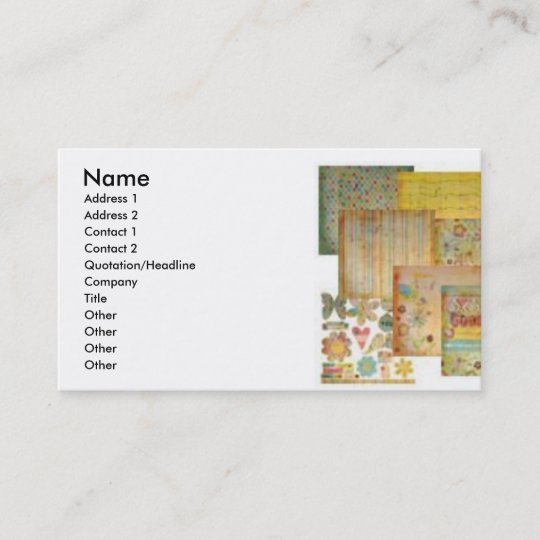 Scrapbooking Business Cards