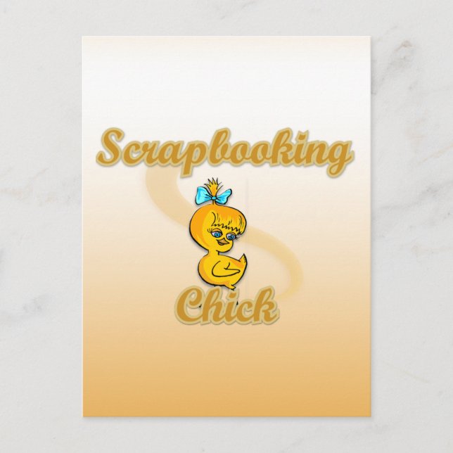 Scrapbooking Chick Postcard (Front)