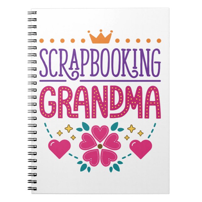 Scrapbooking Grandma Notebook (Front)