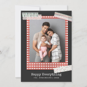 Scrapbooking Holidays   Festive 3 photo Holiday Card