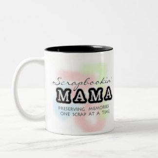 Scrapbooking Mama Two-Tone Coffee Mug