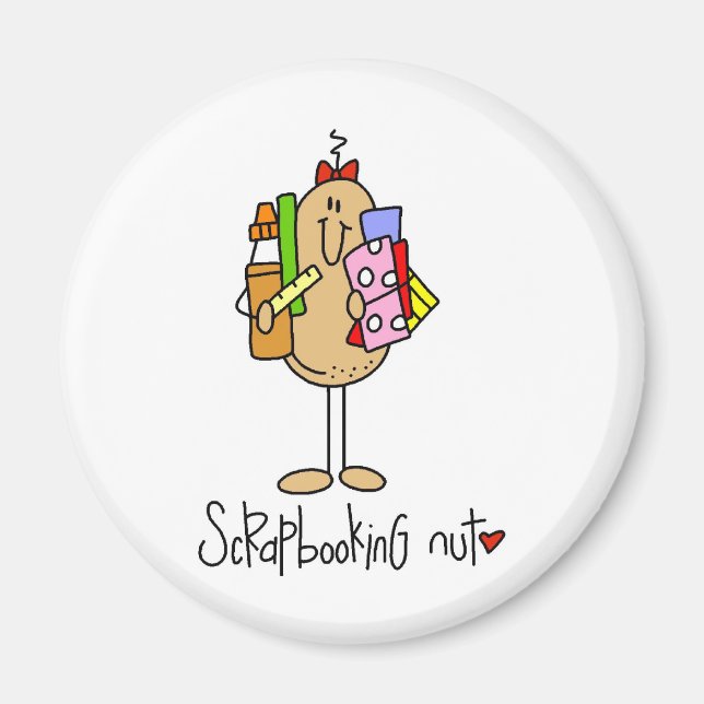 Scrapbooking Nut T-shirts and Gifts Magnet (Front)