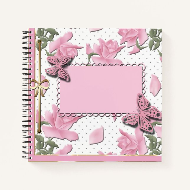 Scrapbooking pink notebook (Front)