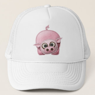 SCRAPBOOKING PINK PIG PIGGIE PIGLET CUTE CARTOON F TRUCKER HAT