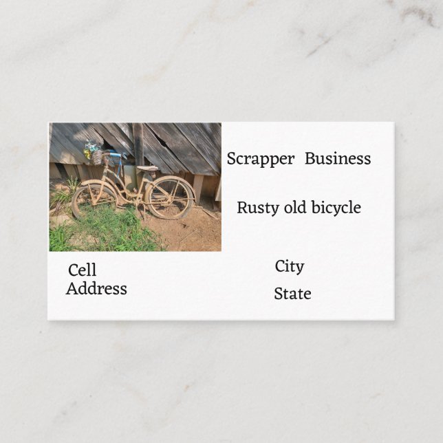 Scrape Metal Business Card (Front)
