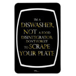 Scrape Your Plate (dishwasher) (gold Effect) Magnet at Zazzle
