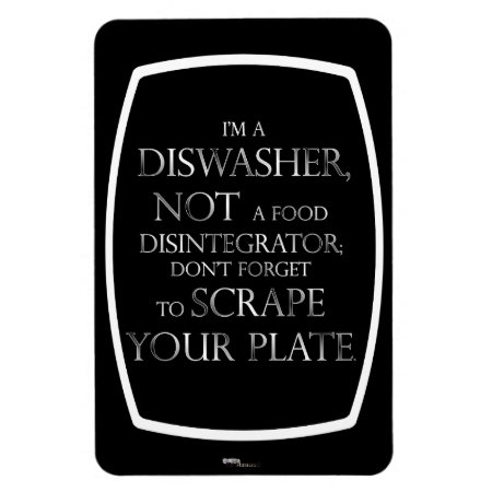 Scrape Your Plate (dishwasher) Magnet