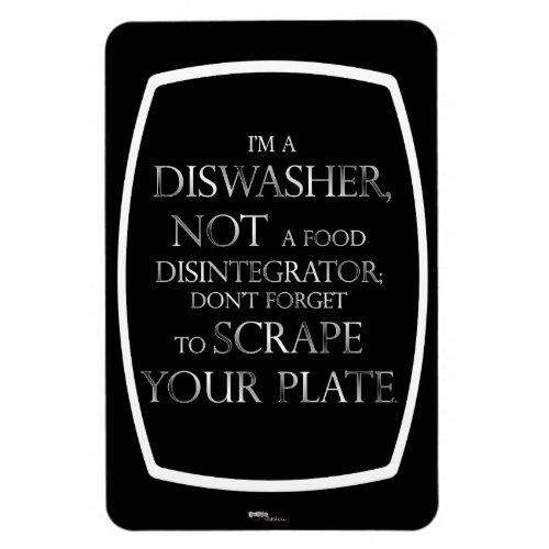 Scrape Your Plate Dishwasher Magnet