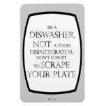 Scrape Your Plate (dishwasher) (silver Effect) Magnet at Zazzle