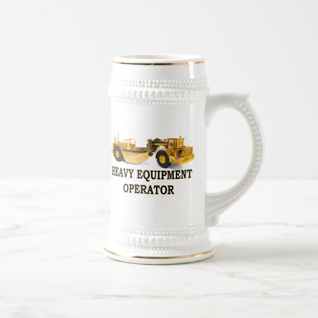 SCRAPER EARTH MOVER BEER STEIN (Right)