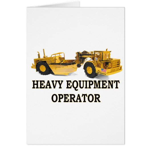 SCRAPER EARTH MOVER CARDS (Front)