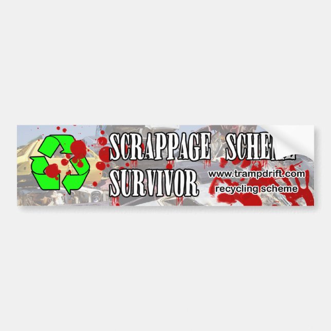 scrappage bumper sticker (Front)