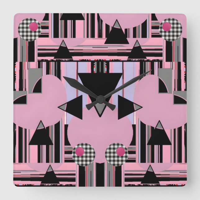 Scrapple Slopedough Square Wall Clock (Front)