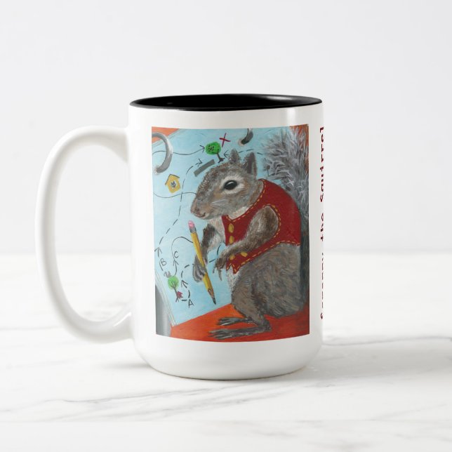 Scrappy the Squirrel coffee mug (Left)