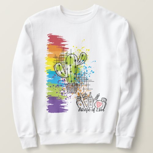 Scraps of Love Colorful Cactus Sweatshirt